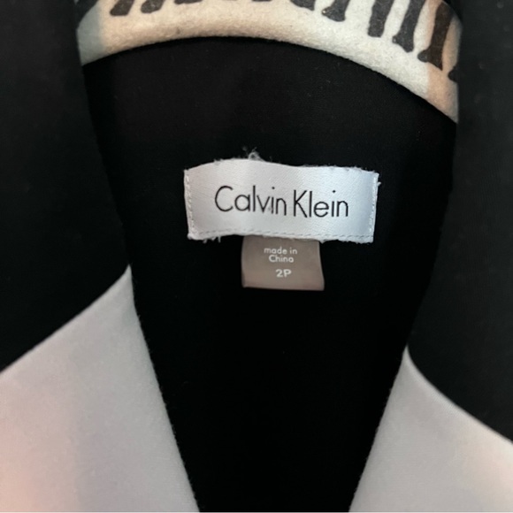 Calvin Klein Black and White Dress Size 2 Petite - Picture 3 of 14